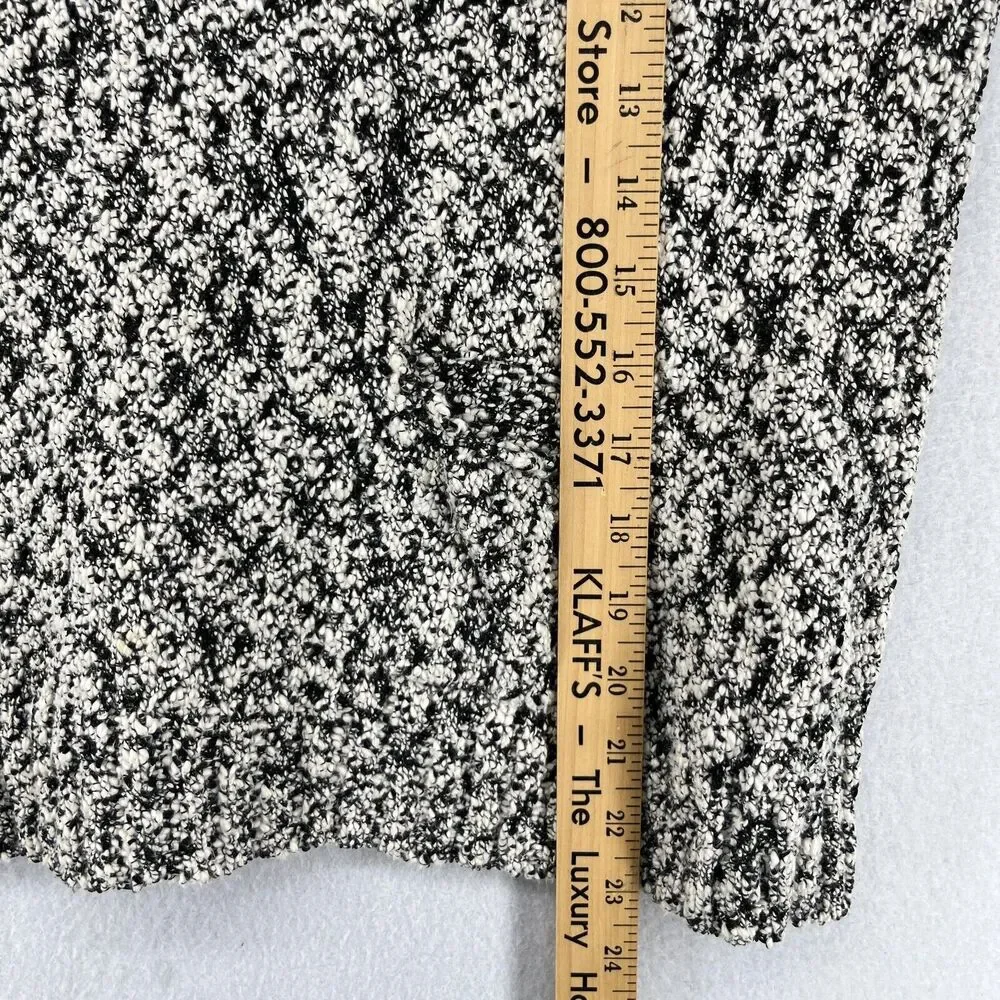 EILEEN FISHER Sweater M Cotton Viscose Slub Melange Chunky Knit Pullover Gray - Picture 15 of 16